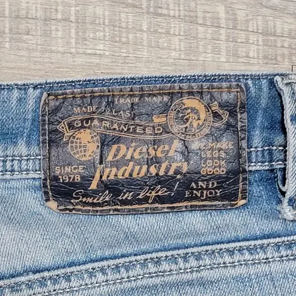 Diesel Light Blue Straight Men's Jeans - Picture 7 of 14